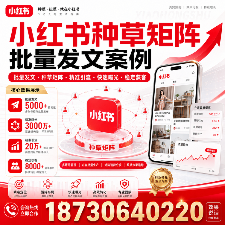 济源小红书种草矩阵批量发文案例